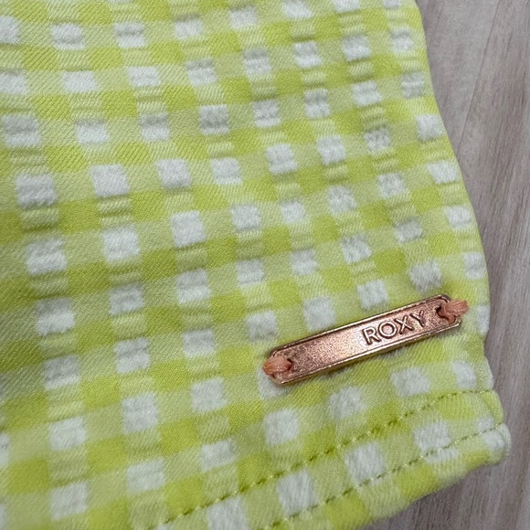 NWT Roxy Beautiful Sun Bralette Bandeau Limeade Yellow Large - Picture 6 of 9